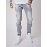Jean slim effet us et gratt - project x paris - homme - gris clair - gris