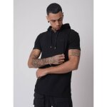 Tee - shirt  capuche - project x paris - homme - noir - manches courtes - coton et polyester