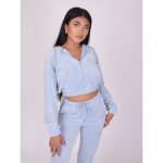 Project x paris - veste � capuche en velours double logo - femme