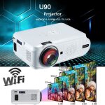 Projecteur led 3d wifi android 4. 4 hd 1080p 5000 lm bluetooth pour maison blanc eu prise