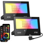 Changm rgb projecteur led exterieur 50w contrl par tlcommande intelligente rgb spot led de couleur ...