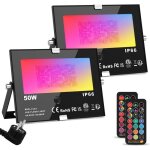 Projecteur led rgb 50w dimmable couleur projecteurs avec t�l�commande projecteurs couleur �clairage de ...