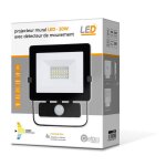 Projecteur mural - gefom - aluminium - 20w led - d�tecteur de mouvement - 1600 lumens