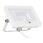 Projecteur plat + dtecteur de mouvement ip65 1000lm - blanc - voltman