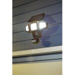Projecteur solaire 3 t�tes galix g4442 - 1500 lumens - 182 led smd - mode auto ou marche forc�e