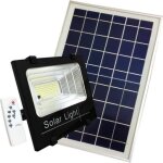 Projecteur solaire led 5w dimmable avec d�tecteur (panneau solaire + t�l�commande inclus) - blanc froid ...