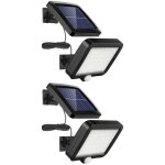 Projecteur solaire led 400 lumens + panneau solaire avec dtecteur garage faades porches ip44.