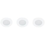 Prolight - luminaire  encast. 3 spots 250 lumens 2700k ip65 rd blc
