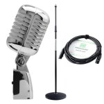 Pronomic dm - 66s elvis microphone dynamique argent set