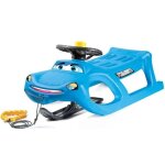 Prosperplast luge voiture bleu avec volant zigi - zet control
