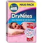 Drynites couche de nuit pour fille 8 - 15 ans 27 - 57 kg (4x13)