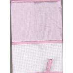 Protege carnet de sante � broder coloris rose