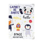 Prot�ge carnet sant� enfant couleur motif space animaux color pop - france - 22 x 16 cm