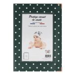 Protge carnet sant enfant personnalisable couleur motif en point color pop - france - 22 x 16 cm