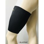 Protge cuisse - elastrap - bandage lastique - noir - s - m: 47 - 53cm - l - xl: 54 - 60cm
