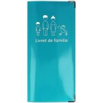 Protge livret de famille ? pvc bleu canard avec rabats intrieurs ? fabriqu en france ? color pop