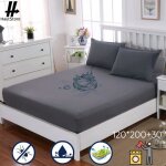 Prot�ge matelas 120 x 200 cm - avec bonnet 30cm - imperm�able - al�se en coton respirante hypoallerg�nique ...