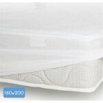 Protège - matelas - 160 x 200 cm x 25 xm - 100% coton - 170 g / m2 - lovely home Protège - matelas - 160 x 200 cm x 25 xm - 100% coton - 170 g / m2 - lovely home