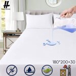 Prot�ge matelas 180 x 200 cm - avec bonnet 30cm - imperm�able - al�se en coton respirante hypoallerg�nique ...