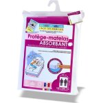Prot�ge matelas 180x200 cm - doux et absorbant - molleton 100% coton - grand bonnet 30 cm - linge des ...