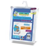 Prot�ge matelas 180x200 cm - imperm�able et respirant - souple et silencieux - grands bonnets 30 cm - ...