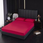 Protège matelas 200x200 - 30cm alèse imperméable et micro respirante souple et silencieuxrouge Protège matelas 200x200 - 30cm alèse imperméable et micro respirante souple et silencieuxrouge
