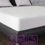 Protège matelas 70x190 cm en coton molleton forme drap housse Protège matelas 70x190 cm en coton molleton forme drap housse