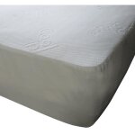 Protge matelas absorbant cool plus 100% polyester blanc 90x190 cm