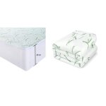 Protge matelas impermable bambou 140 x 190 + 35 cm