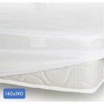 Protge matelas - roupillon - 140x190 + 25cm - 100% coton - doux et absorbant - lavable
