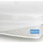 Protge matelas - roupillon - 160x200 + 25cm - 100% coton - doux - absorbant