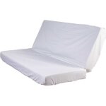 Protège matelas molleton imperméable 100% coton pour clic - clac 130x190 - blanc - fabriqué en france ... Protège matelas molleton imperméable 100% coton pour clic - clac 130x190 - blanc - fabriqué en france ...
