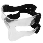 Protge - nez de sport zerone - bouclier facial de protection pour basket - ball et baseball - blanc