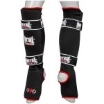 Prot�ge - tibias + pied metal boxe oko - noir / rouge - xs