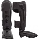 Protge tibias venum - elite - noir - enfant - garon - sports de combat - boxe - kick - boxing