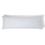 Prot�ge traversin - homescapes - 50 x 140 cm - matelass� - hypoallerg�nique - blanc