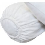 Prot�ge traversin molleton 160 gr / m� fermeture �lastiques 160 cm - blanc - terre de nuit