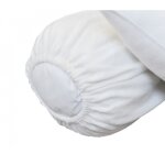 Protge traversin molleton 160 gr / m fermeture lastiques 180 cm - blanc - terre de nuit