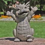 Prumya dcorations de nol statue de dragon rsine artisanat amnagement paysager dcoration de jardin ...