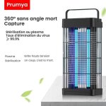 Prumya lampe anti moustique uv led inhale tue mouches destructeur d insectes electrique