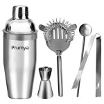 Shaker à cocktail - prumya - 5pcs kit professionnel - acier inoxydable - 750ml - compatible lave - vaisselle ... Shaker à cocktail - prumya - 5pcs kit professionnel - acier inoxydable - 750ml - compatible lave - vaisselle ...
