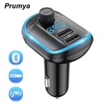 Transmetteur fm bluetooth prumya - kit main libre voiture - dual usb ports 5v / 3. 1a Transmetteur fm bluetooth prumya - kit main libre voiture - dual usb ports 5v / 3. 1a