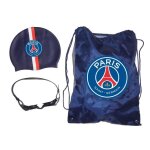 Accessoires de piscine - paris saint germain - set de piscine - bonnet de bain - lunettes - sac � ficelle ...