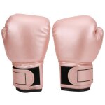 Gants de boxe - fafeicy - rose - respirants - cuir pu - enfants 3 - 10 ans