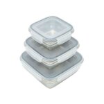 Publi embal - kit 3 boites inox avec couvercle pp