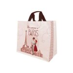 Publi embal - sac cabas polypro tiss� - amour paris - 33 l - 43x20x38cm