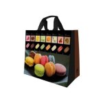 Publi embal - sac cabas polypro tiss - macarons - 30 l - 37x36cm