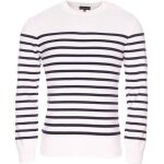 Pull - armor lux - homme - bleu - col arrondi - poignets ctels et resserrs