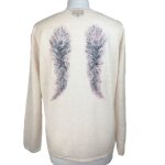 Pull - berenice - motif ailes dos - col v - femme Pull - berenice - motif ailes dos - col v - femme