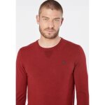 Pull bordeaux homme - kaporal - aero - coupe regular - effet plissé - matière douce Pull bordeaux homme - kaporal - aero - coupe regular - effet plissé - matière douce